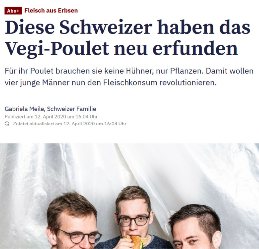 Thuner Tagblatt - Questi svizzeri hanno reinventato il pollo vegetale
